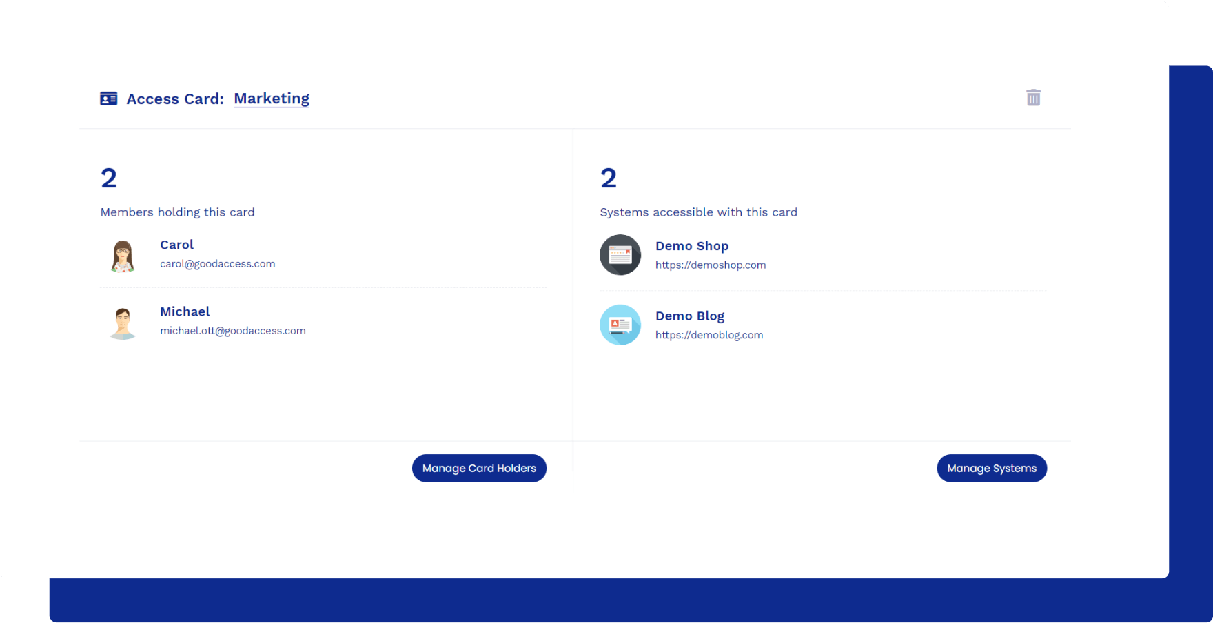 Access control in GoodAccess product tour