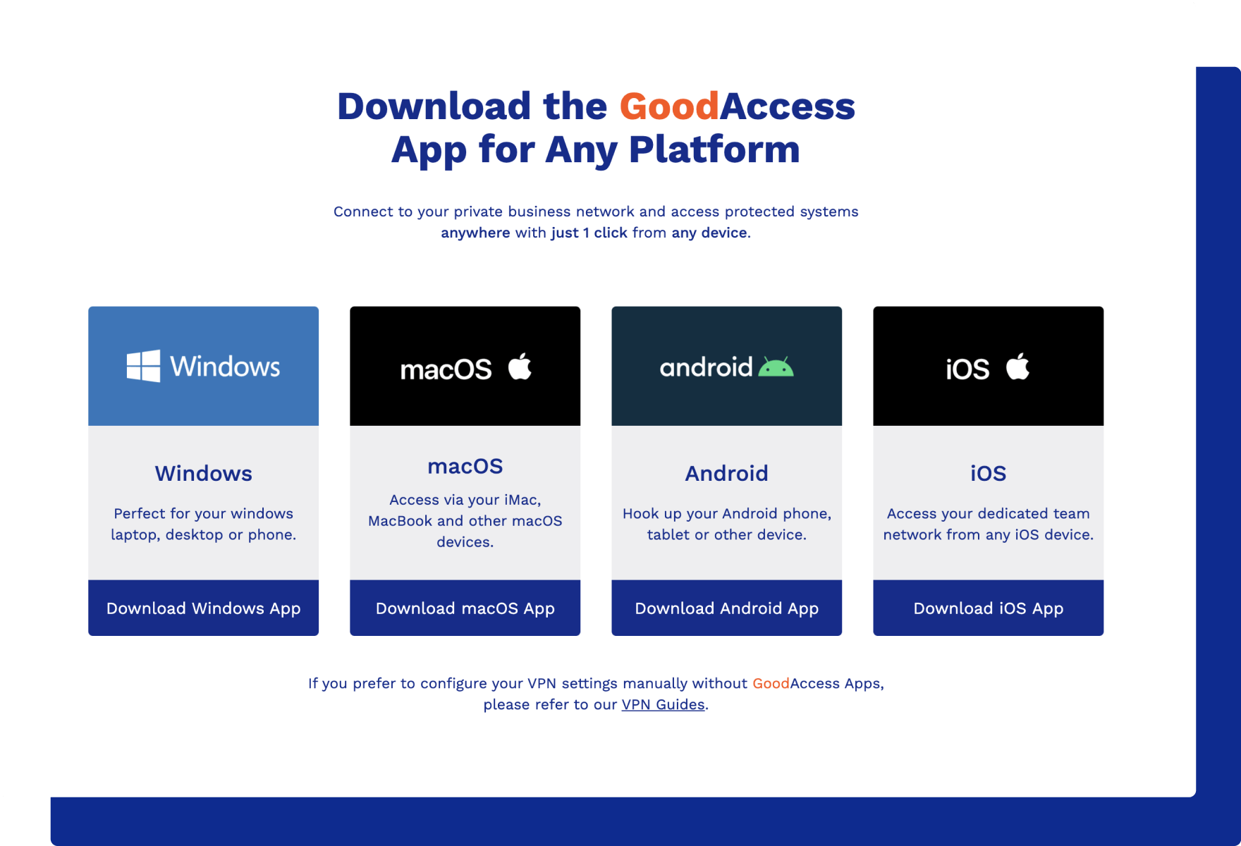downloads in GoodAccess product tour