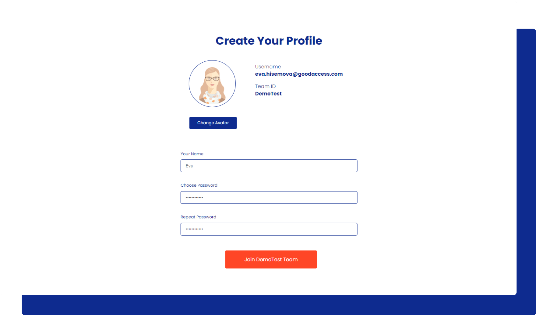 user login in GoodAccess product tour